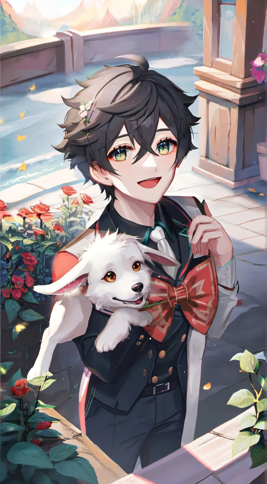 ai character: Basil background