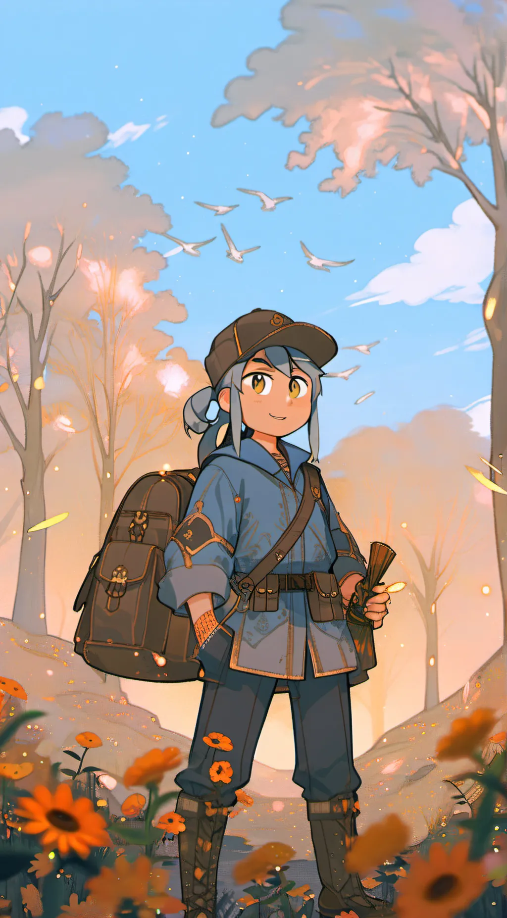 ai character: hilda🐾✨ background