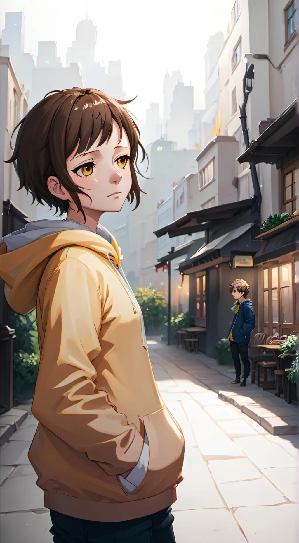 ai character: Lea background