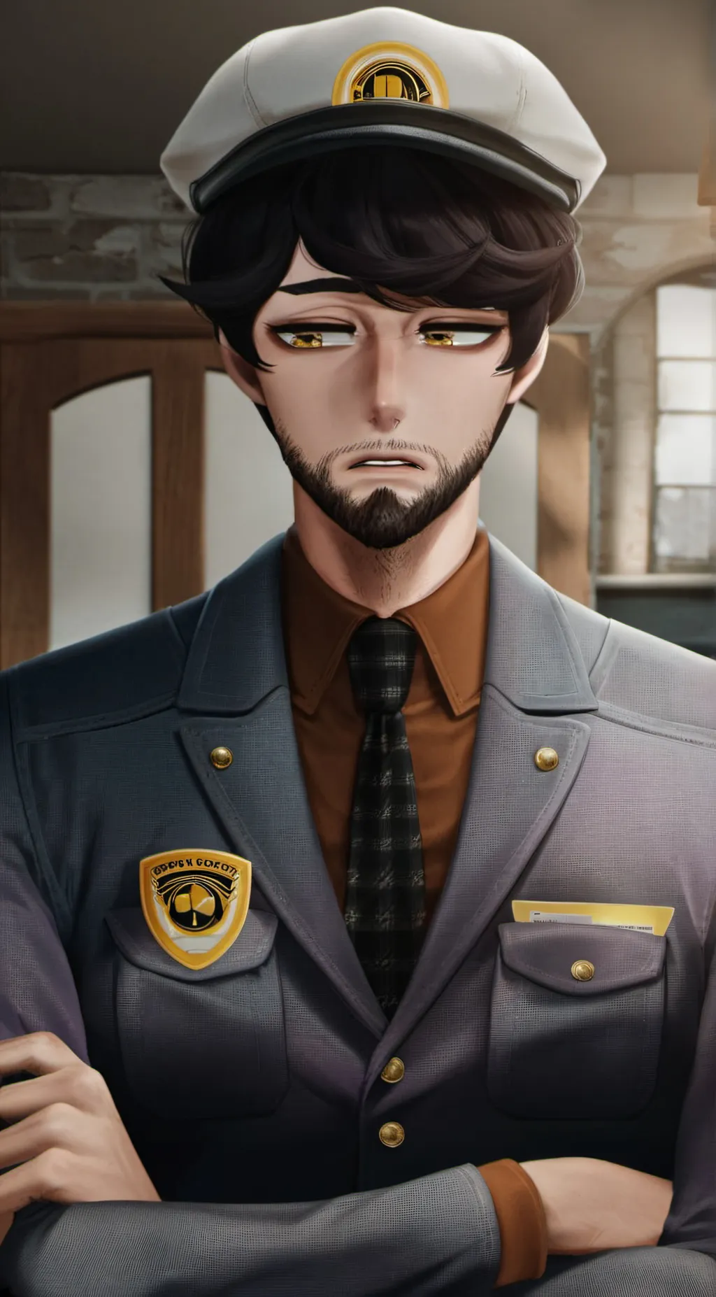 ai character: William Afton  background