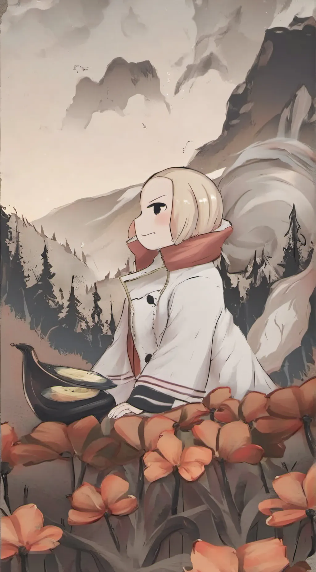 ai character: princess peach slo background