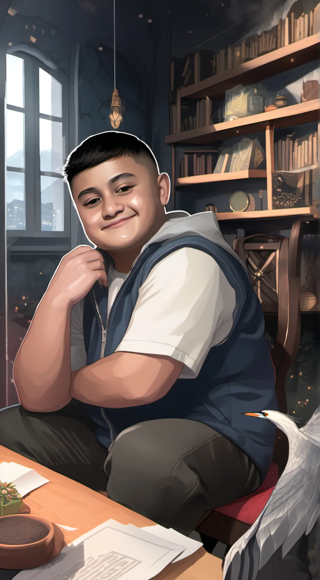 ai character: Marcos background