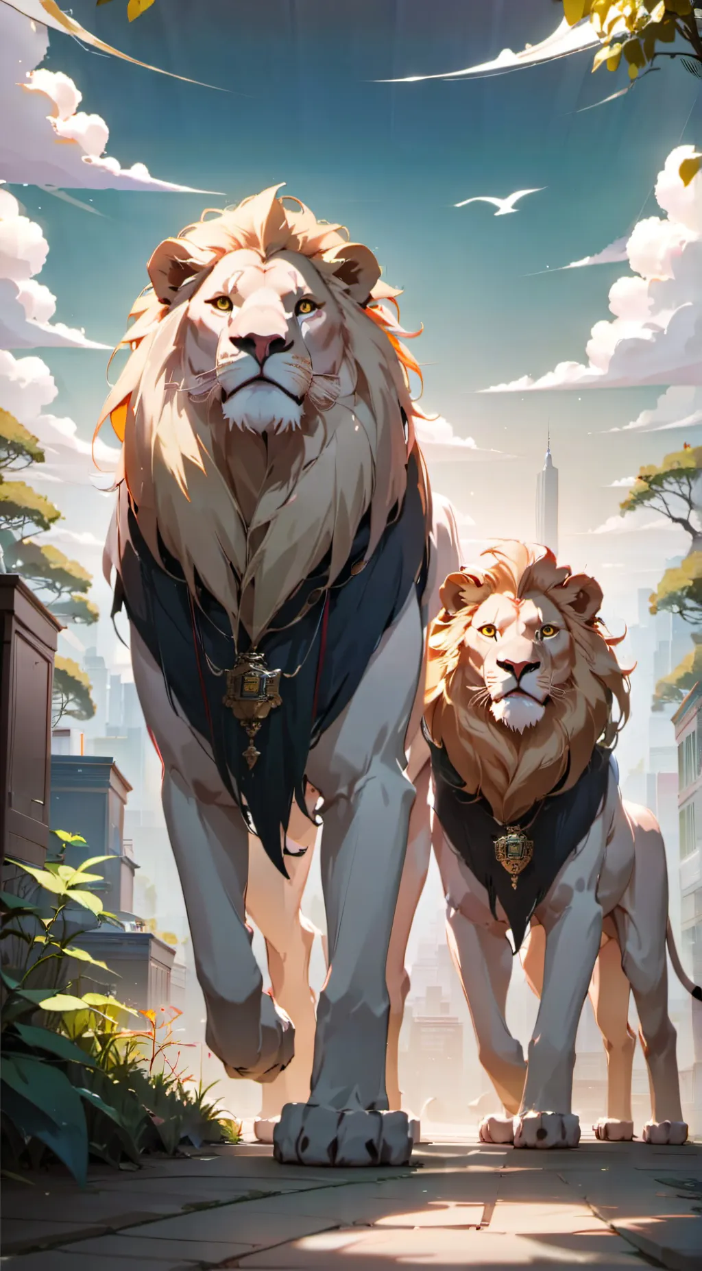 ai character: Two boisssssss background