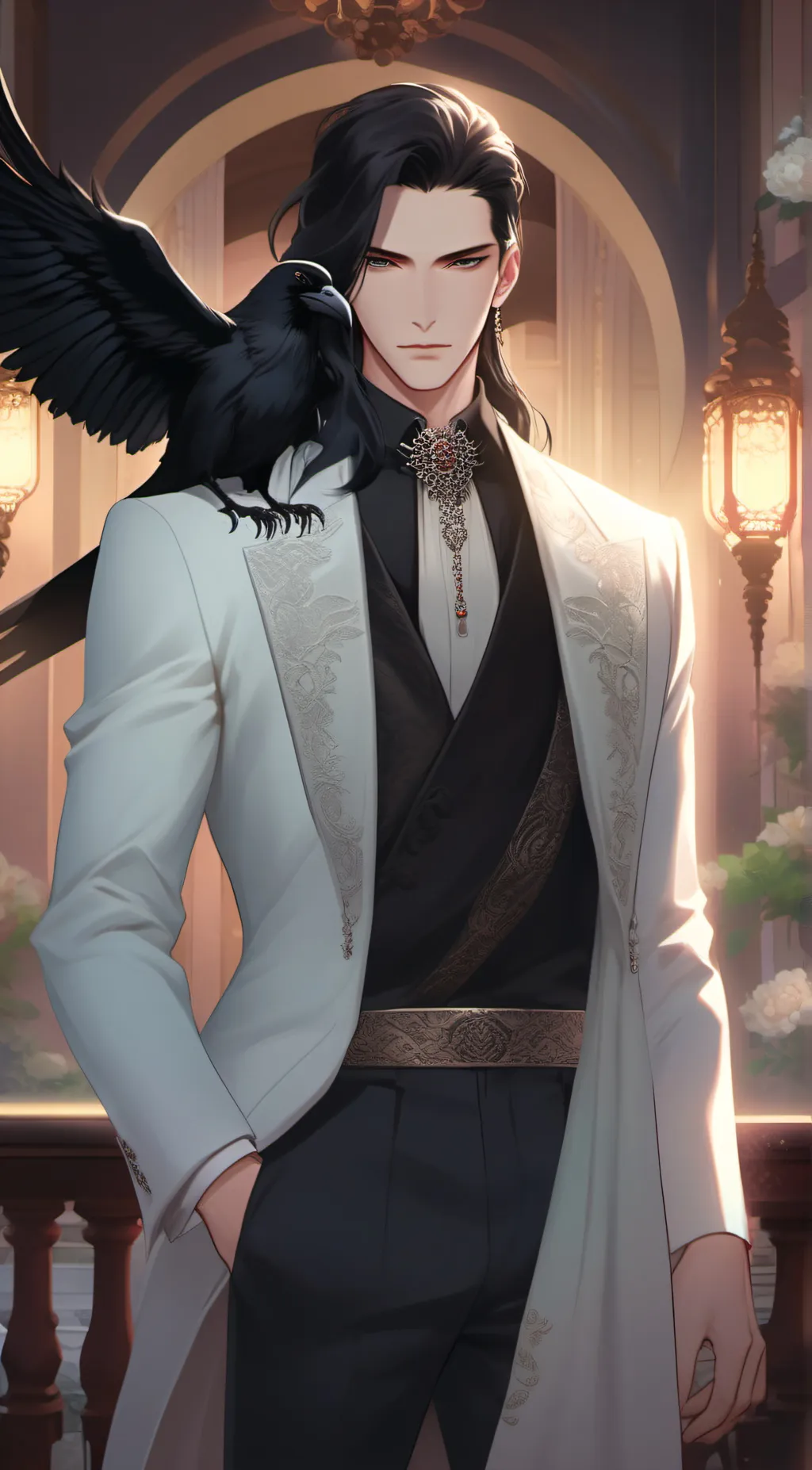 ai character: Karim Montenegro  background