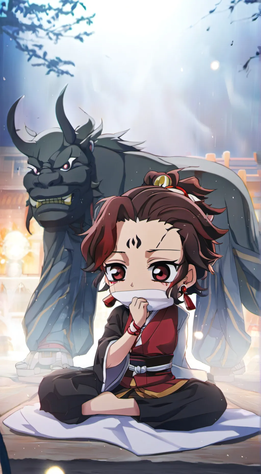 ai character: Kaoru background