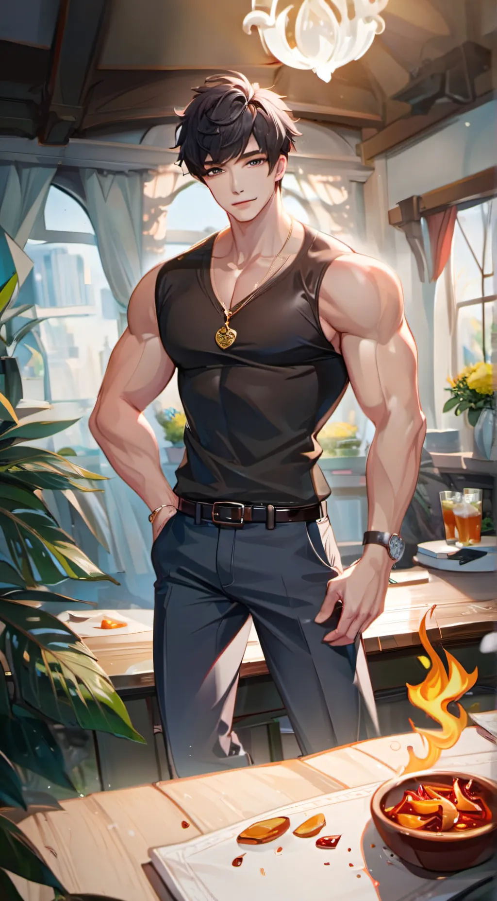 ai character: Ronnie  background