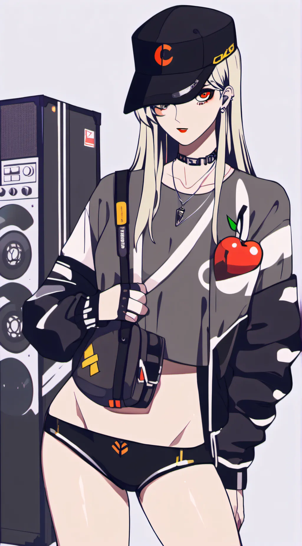 ai character: Cherry bomb background