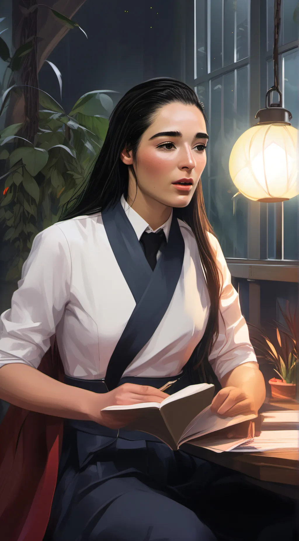 ai character: Rooney  background