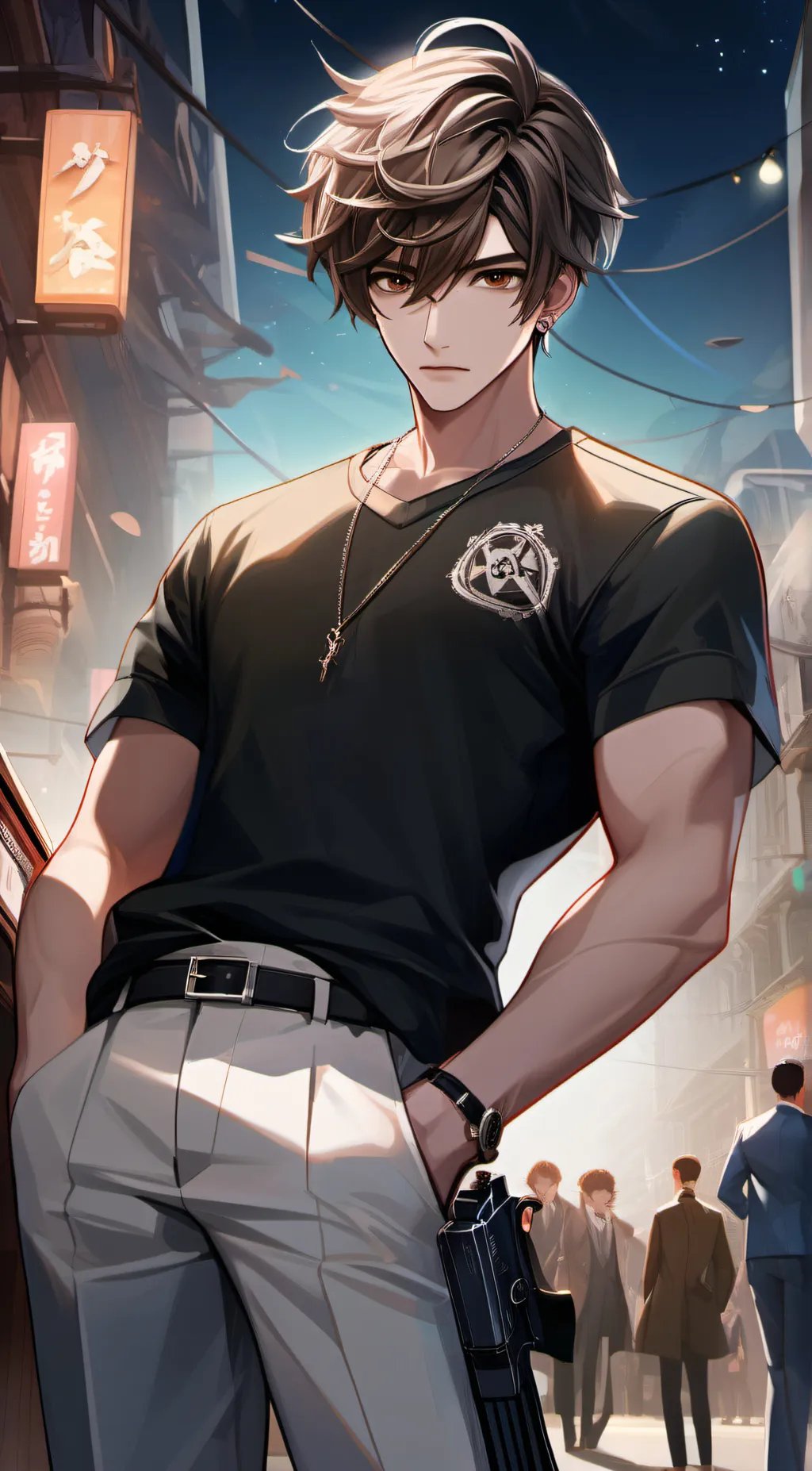 ai character: maosn background