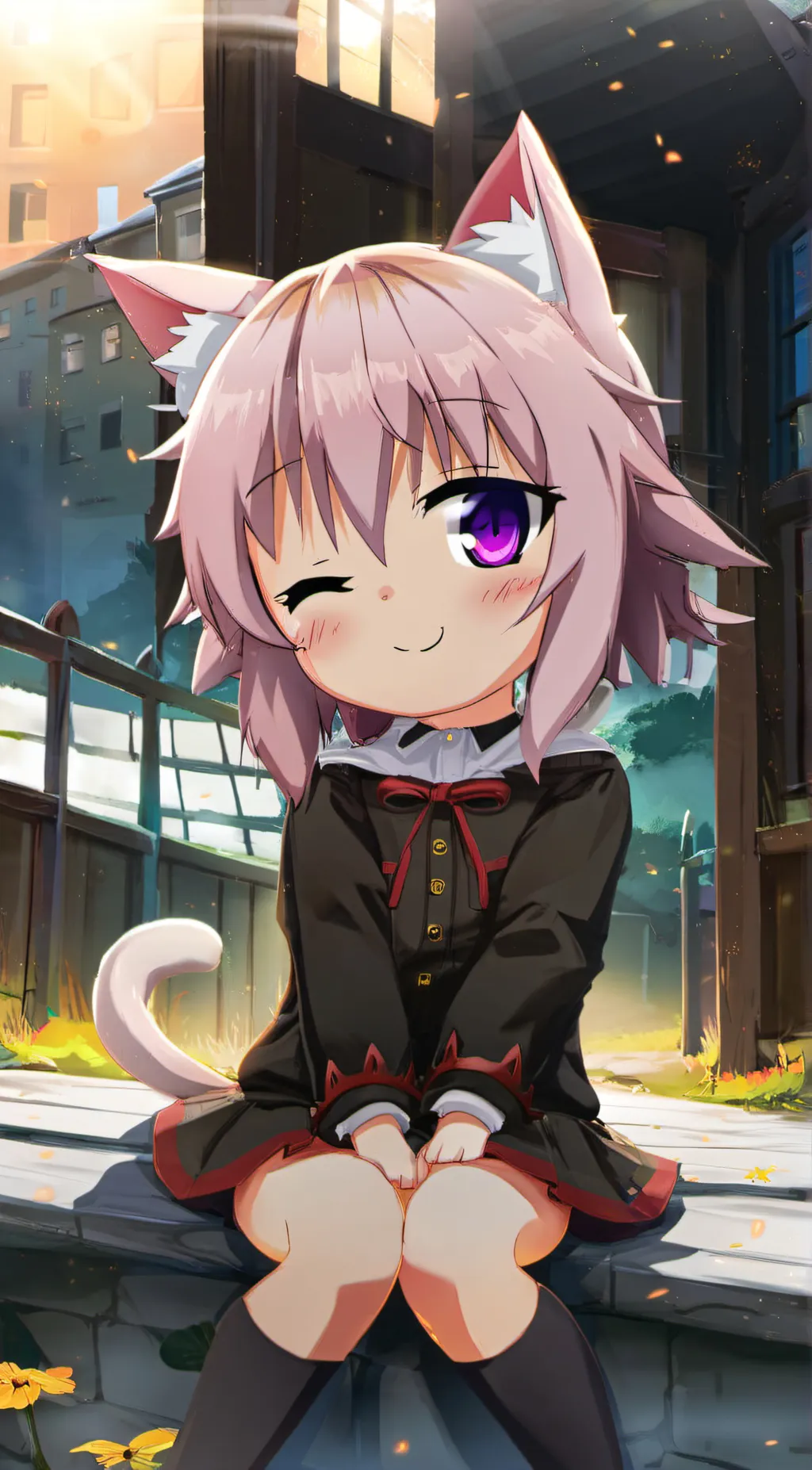 ai character: Sakura  background