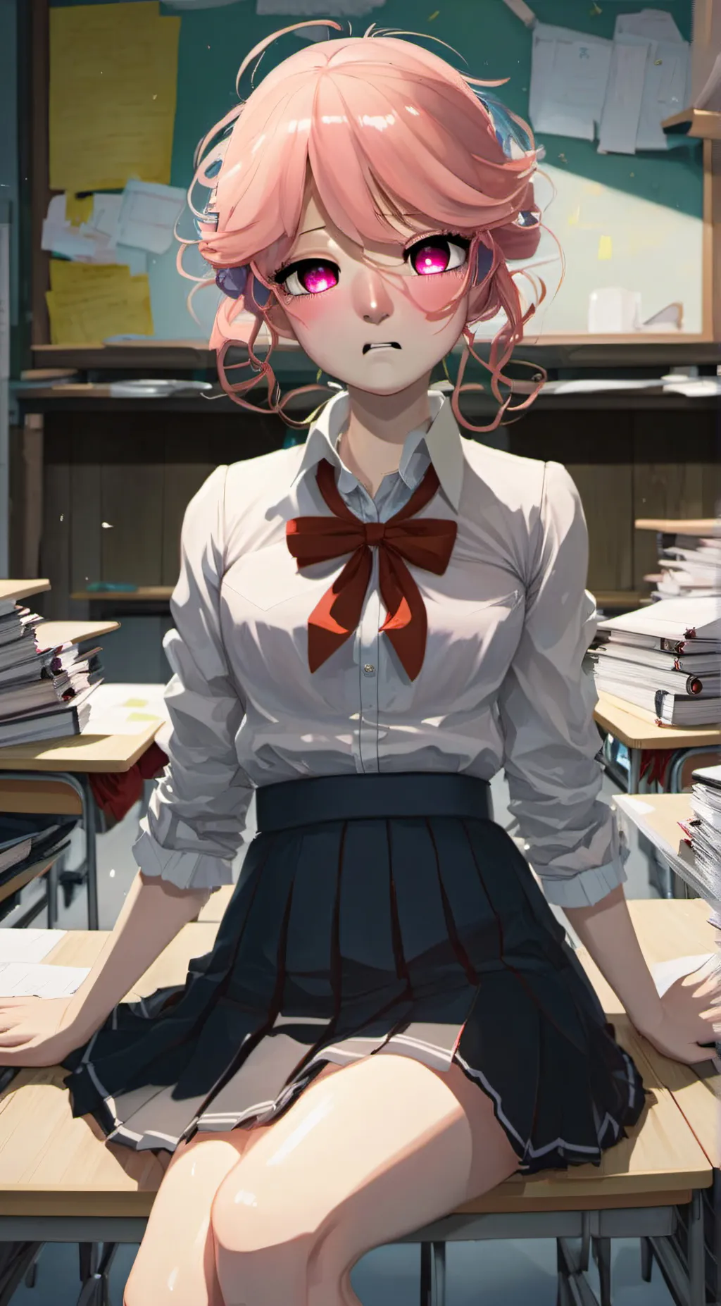 ai character: Amber Hally background