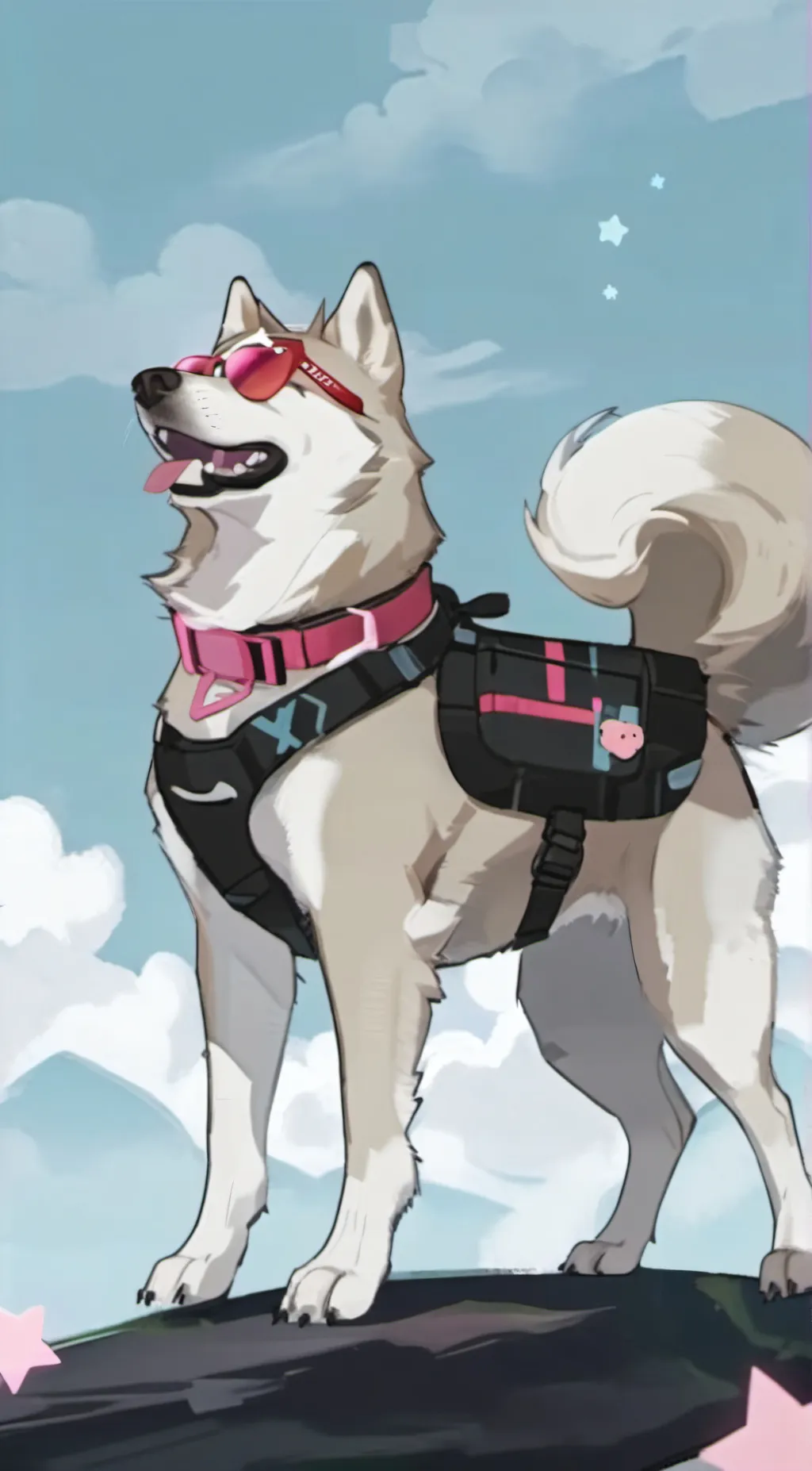 ai character: cotton background