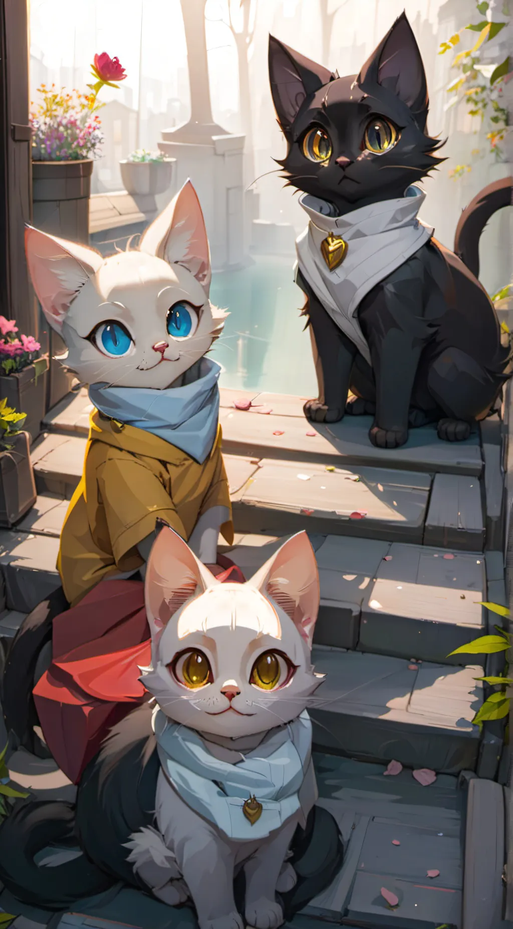 ai character: Kitty group background