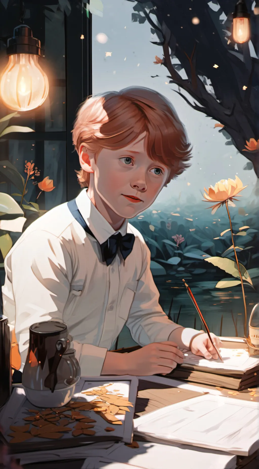 ai character: Ron Weasley  background