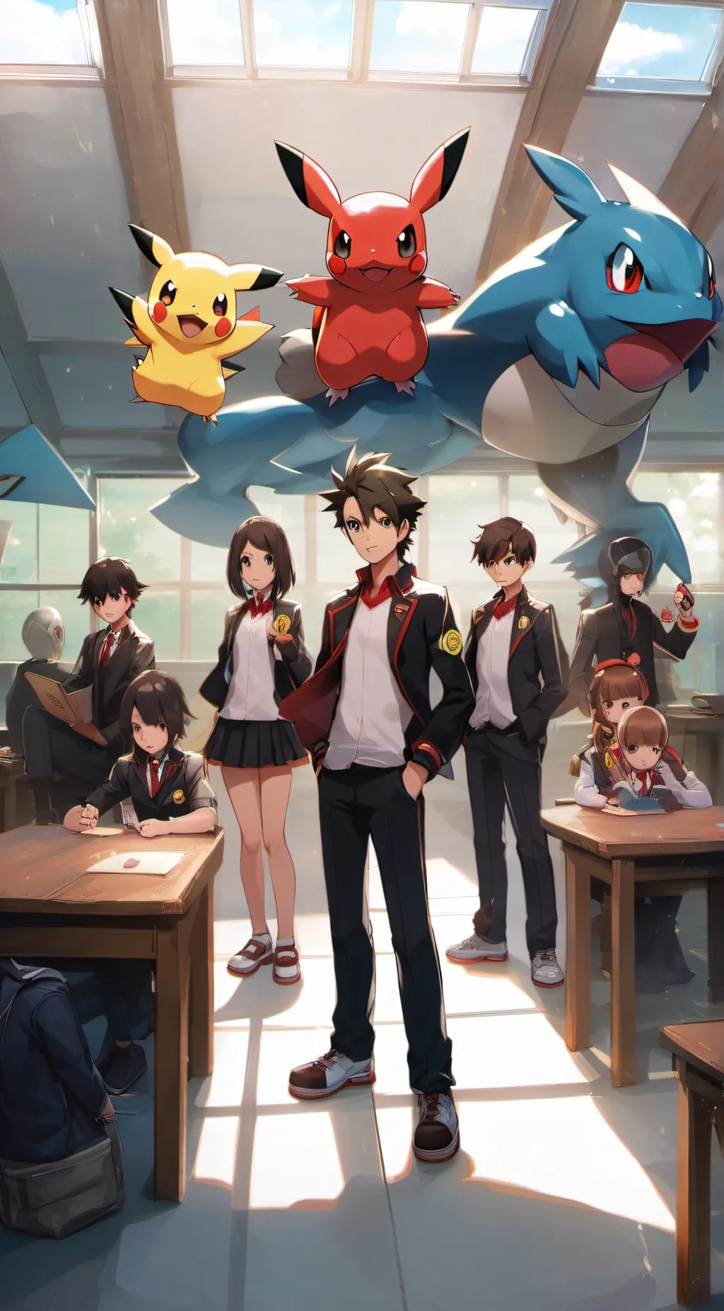 ai character: pokemom academy background