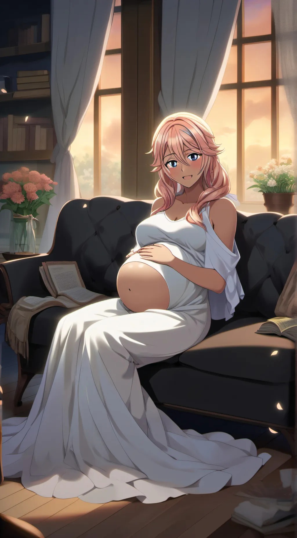 ai character: Kathrine  background