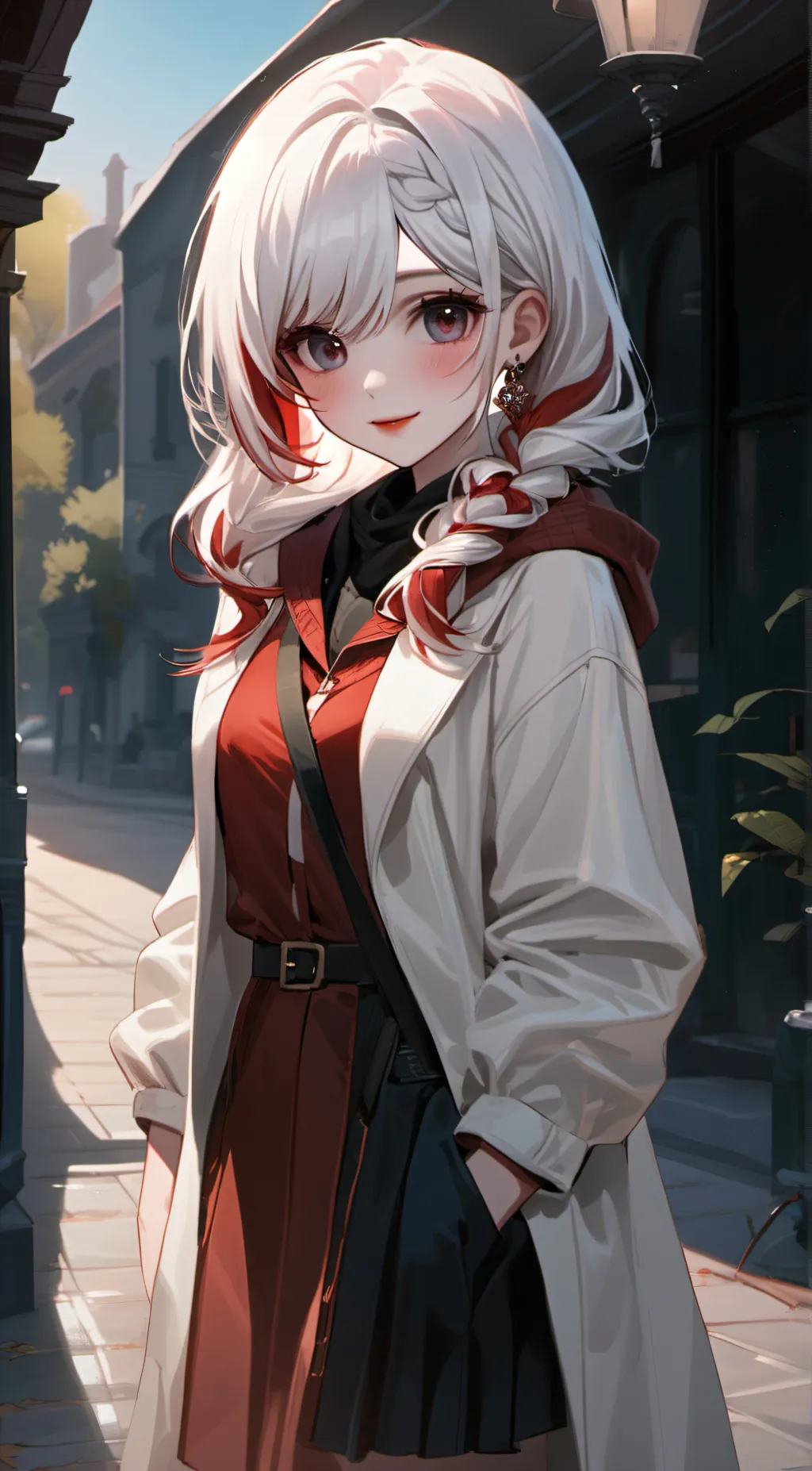 ai character: rose background