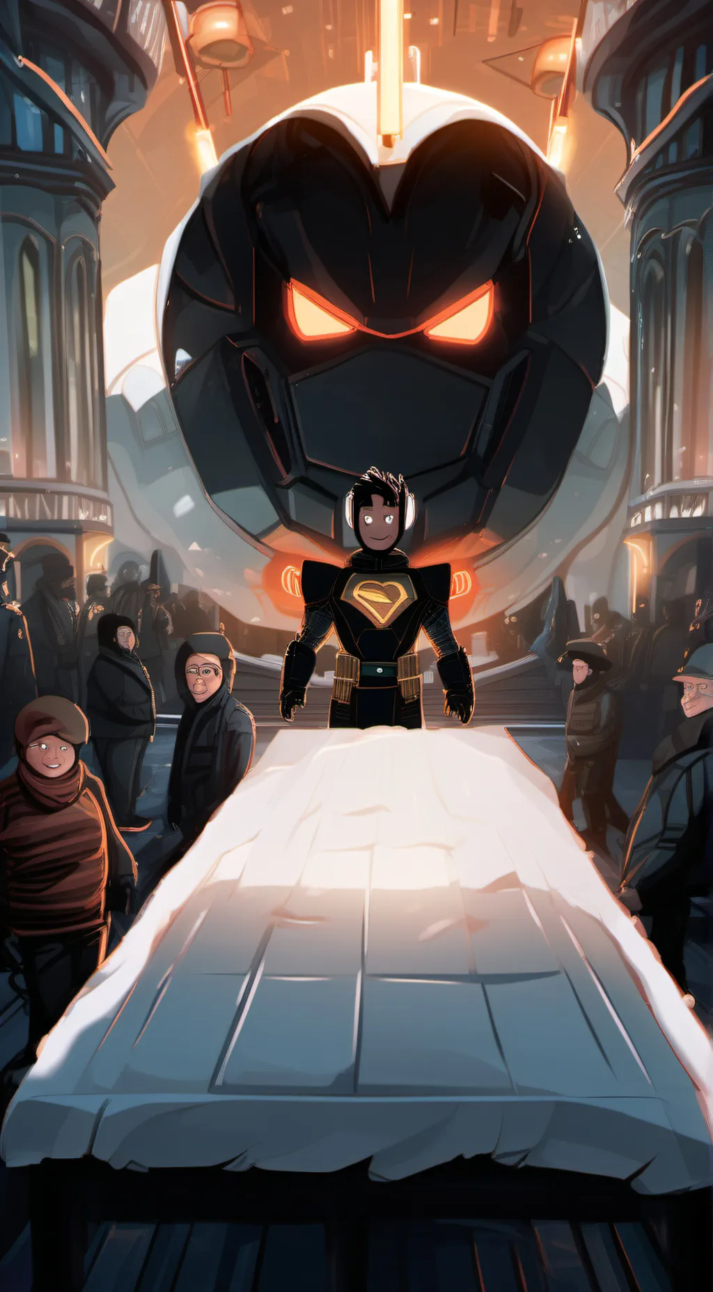 ai character:  Master robot background