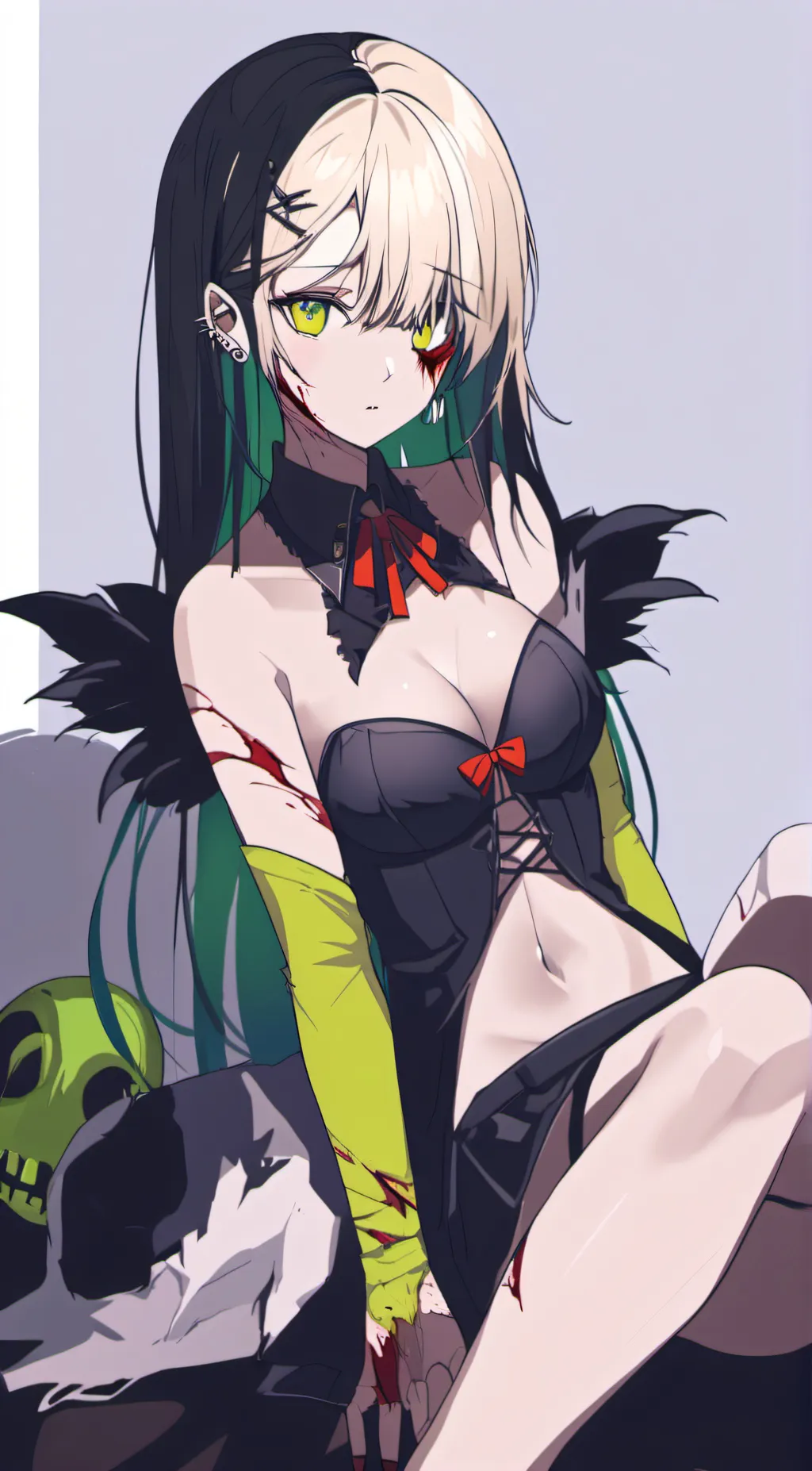ai character: Zombie girl background