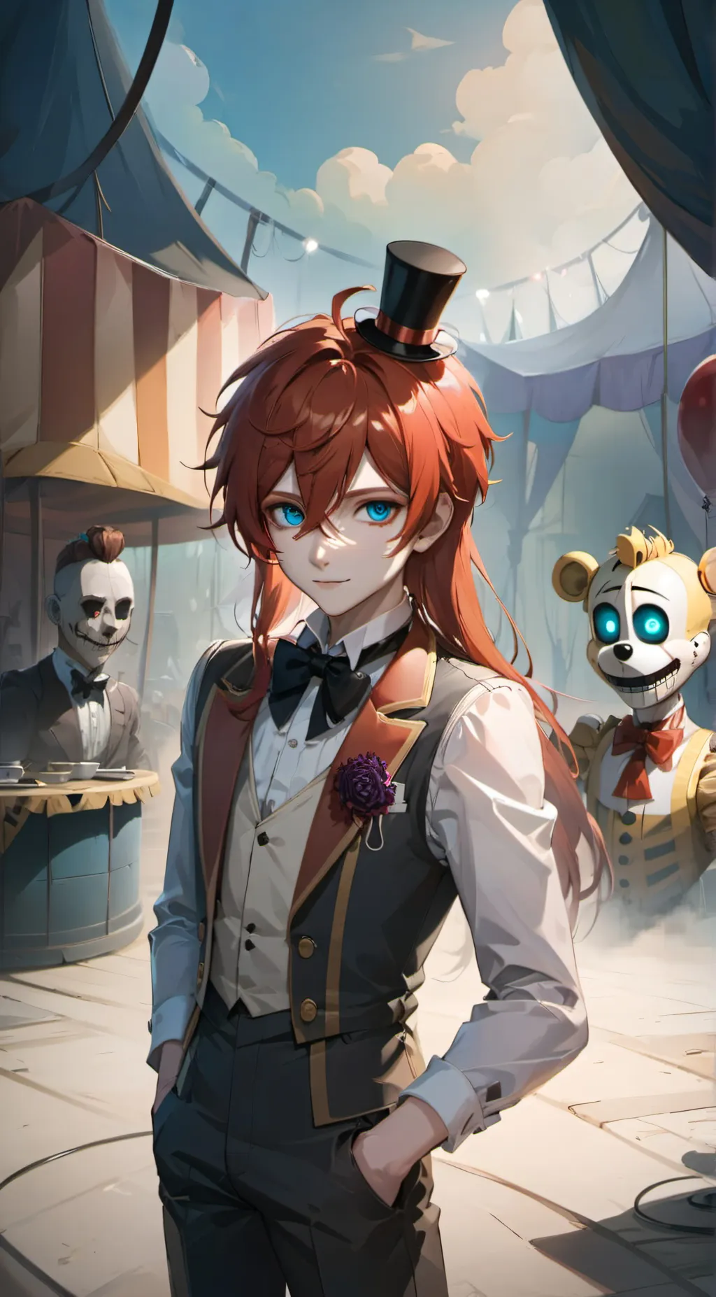 ai character: noah(fnaf) background