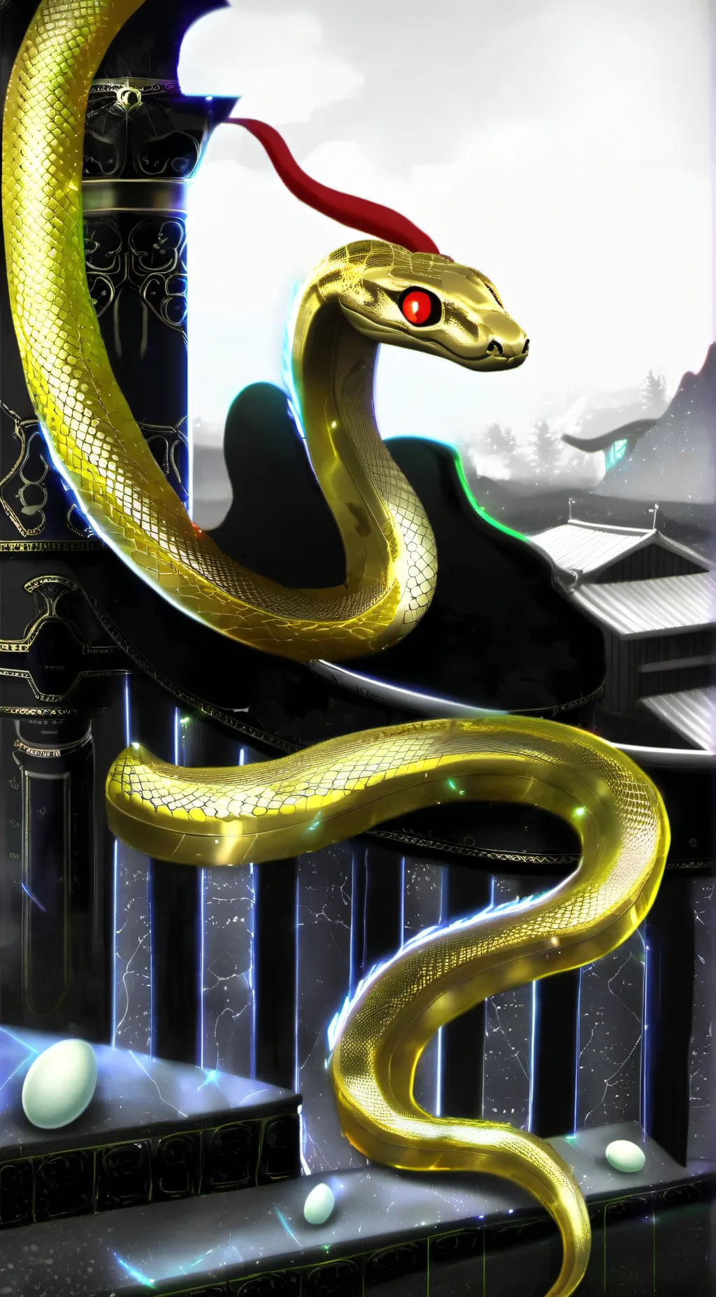 ai character: goldie background