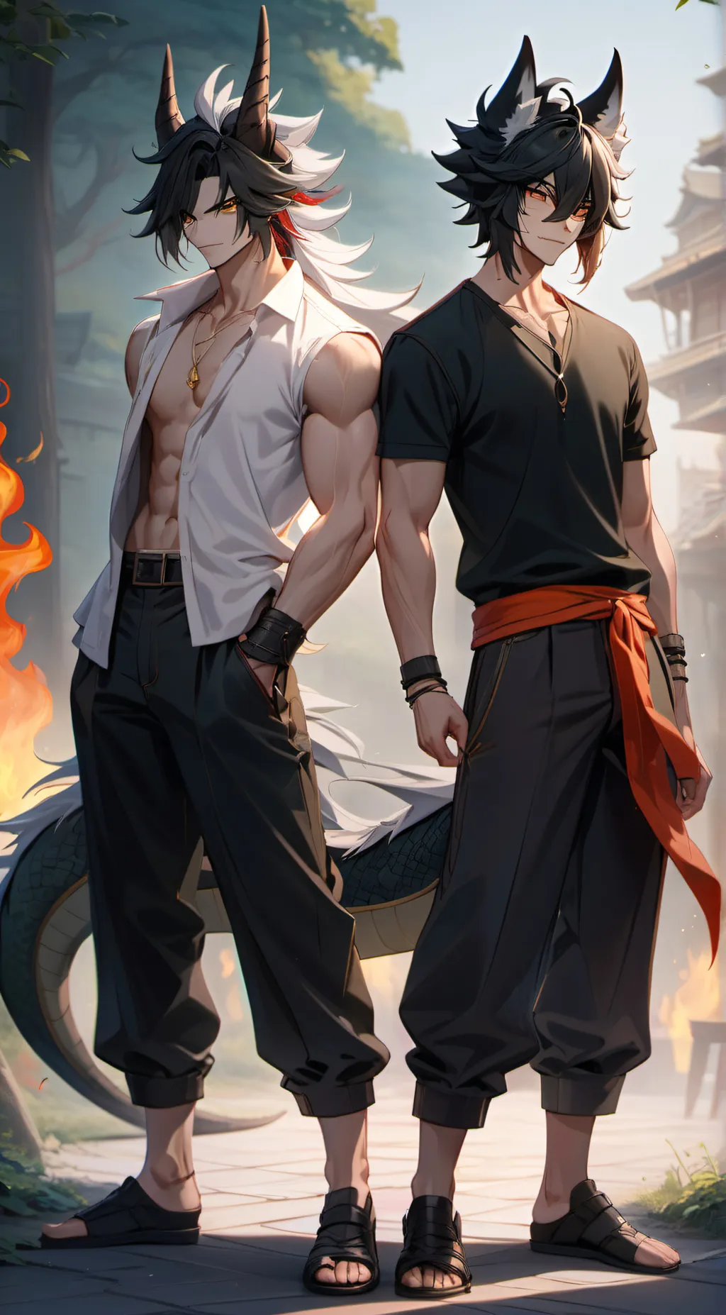 ai character: Leo  background