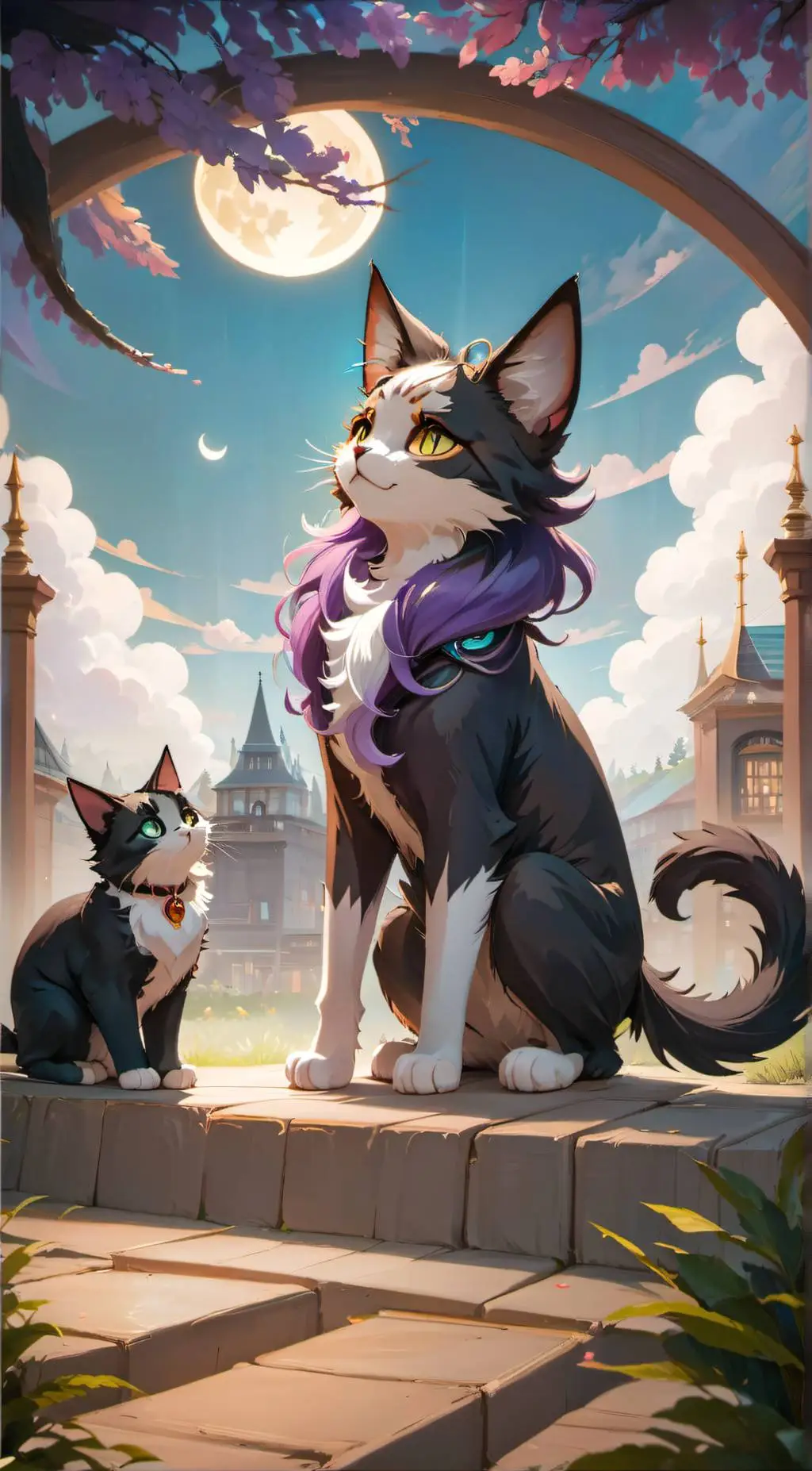 ai character: Luna the cat background