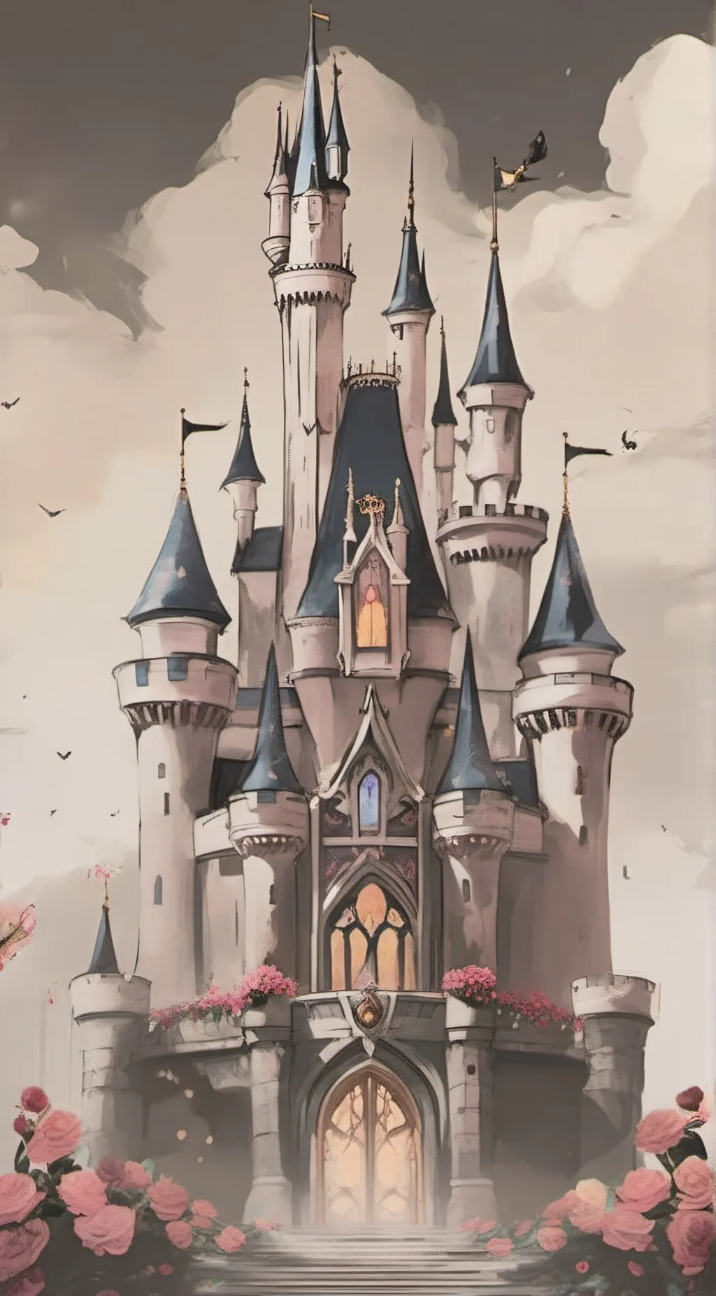 ai character: Disney school background