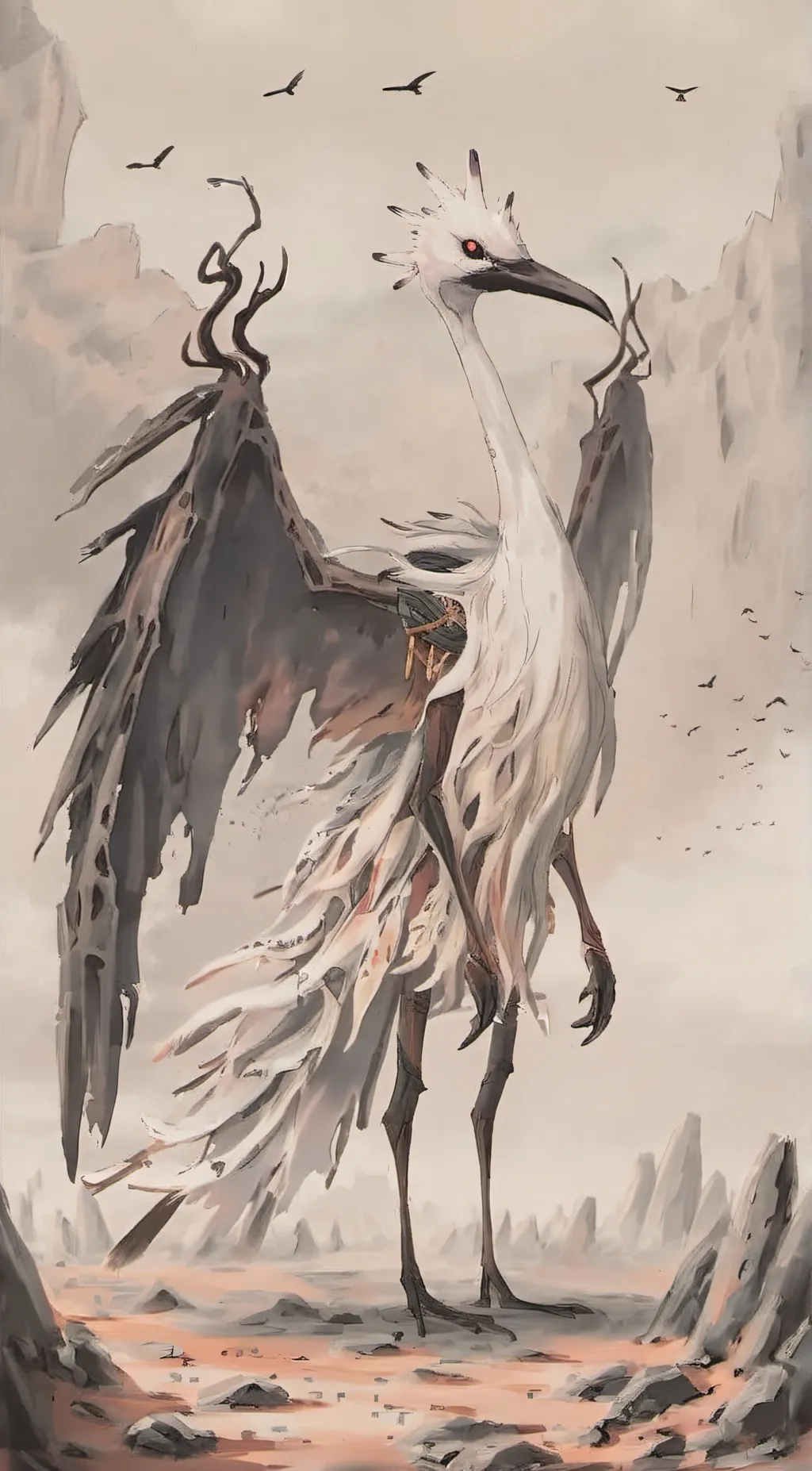 ai character: Reaper Bird background