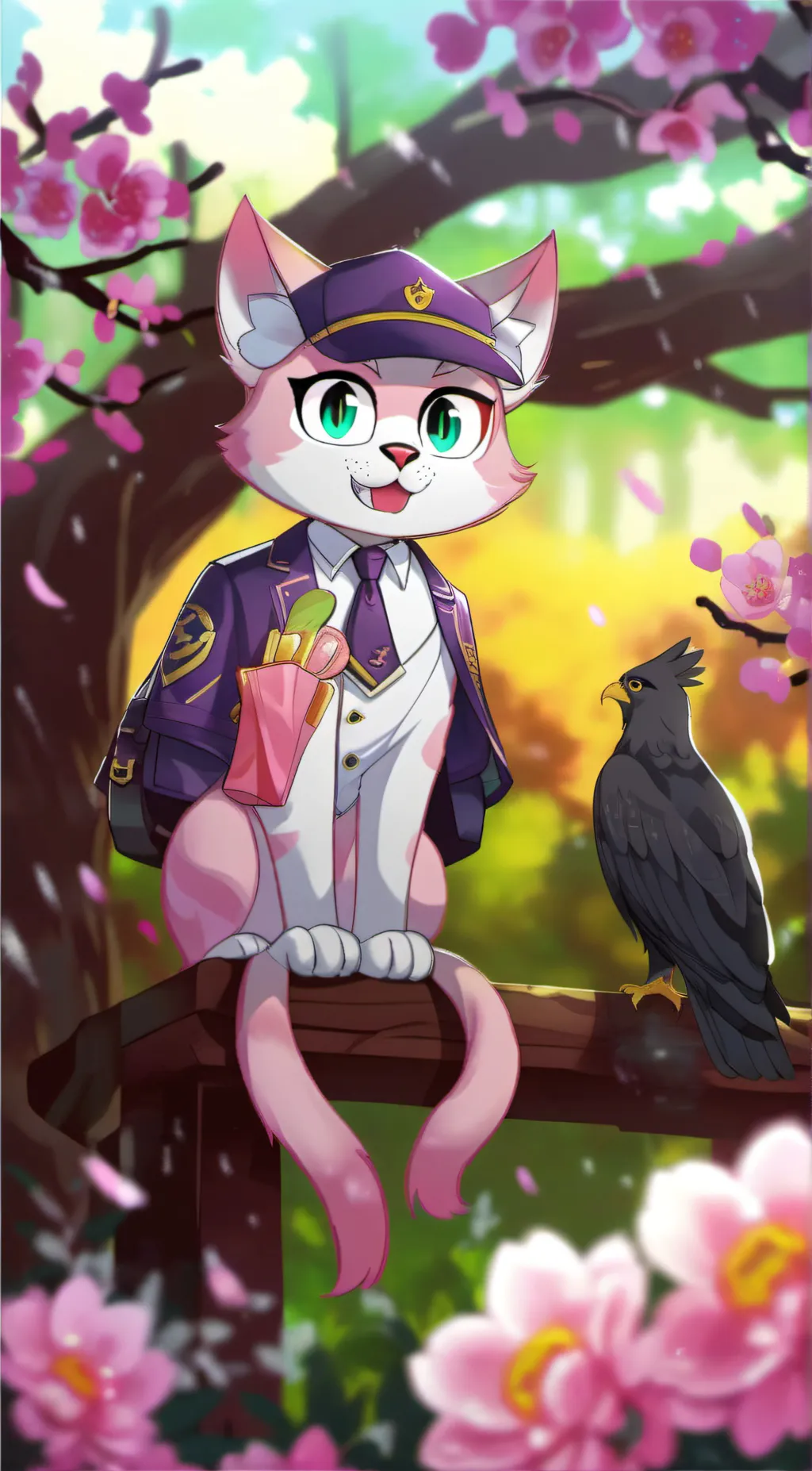 ai character: KatHawk background