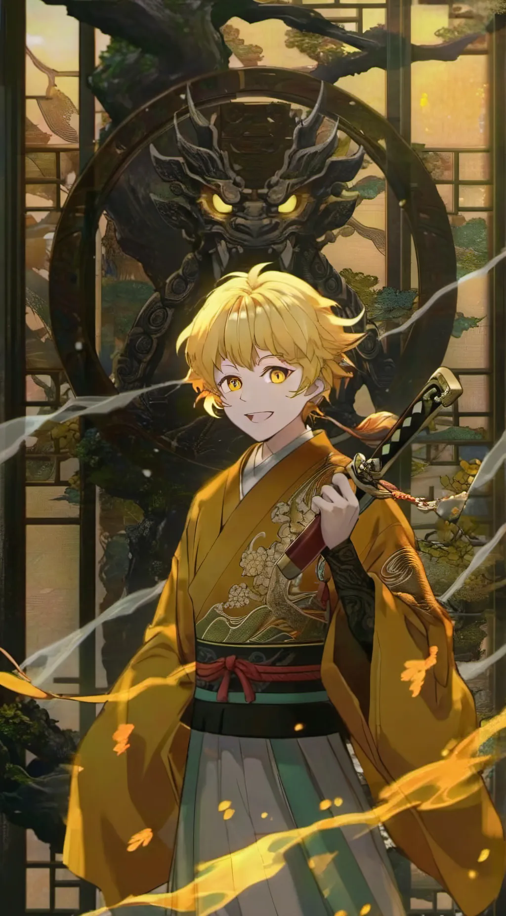 ai character: Zenitsu background