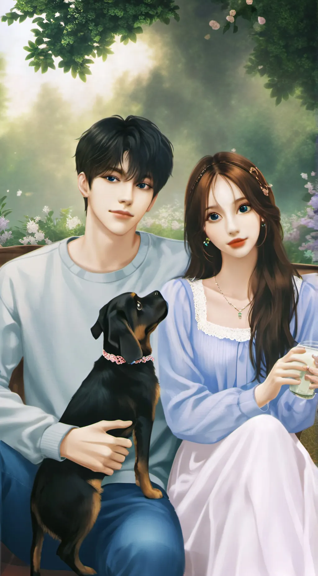 ai character: lily and levi  background