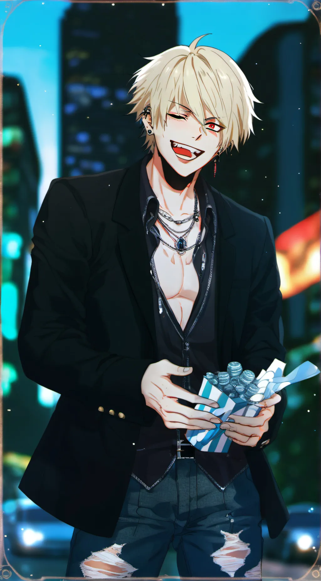 ai character: Bakugo  background