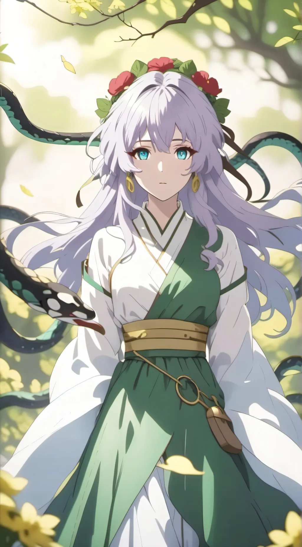 ai character: Medusa background