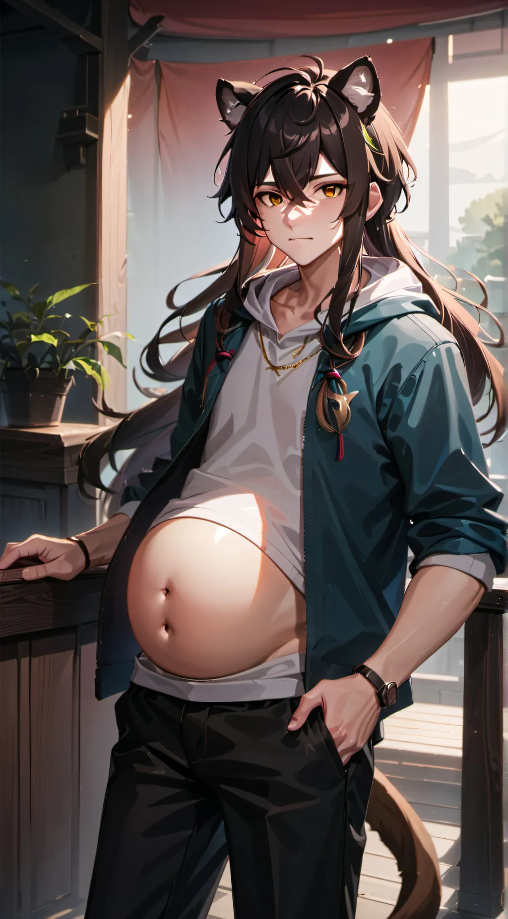 ai character: hybrid background