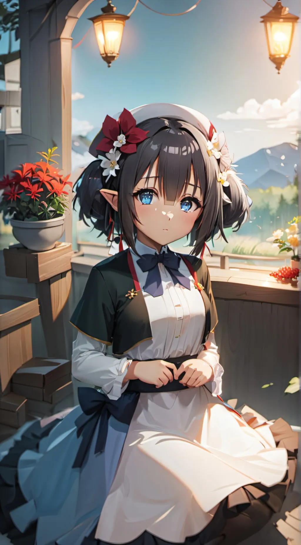 ai character: Sky background