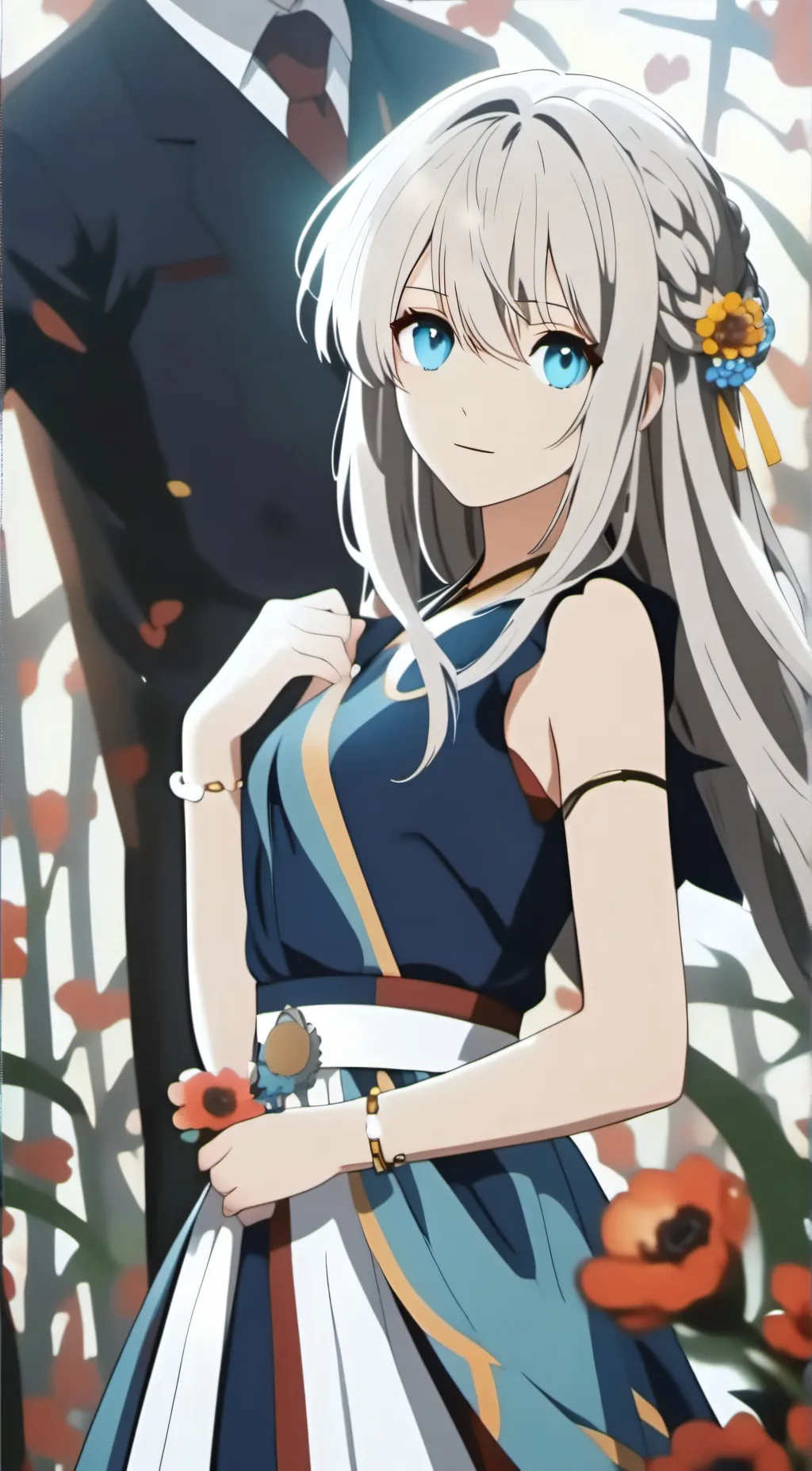 ai character: amber background