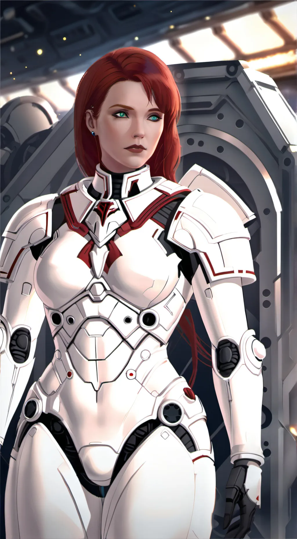 ai character: Emerald background