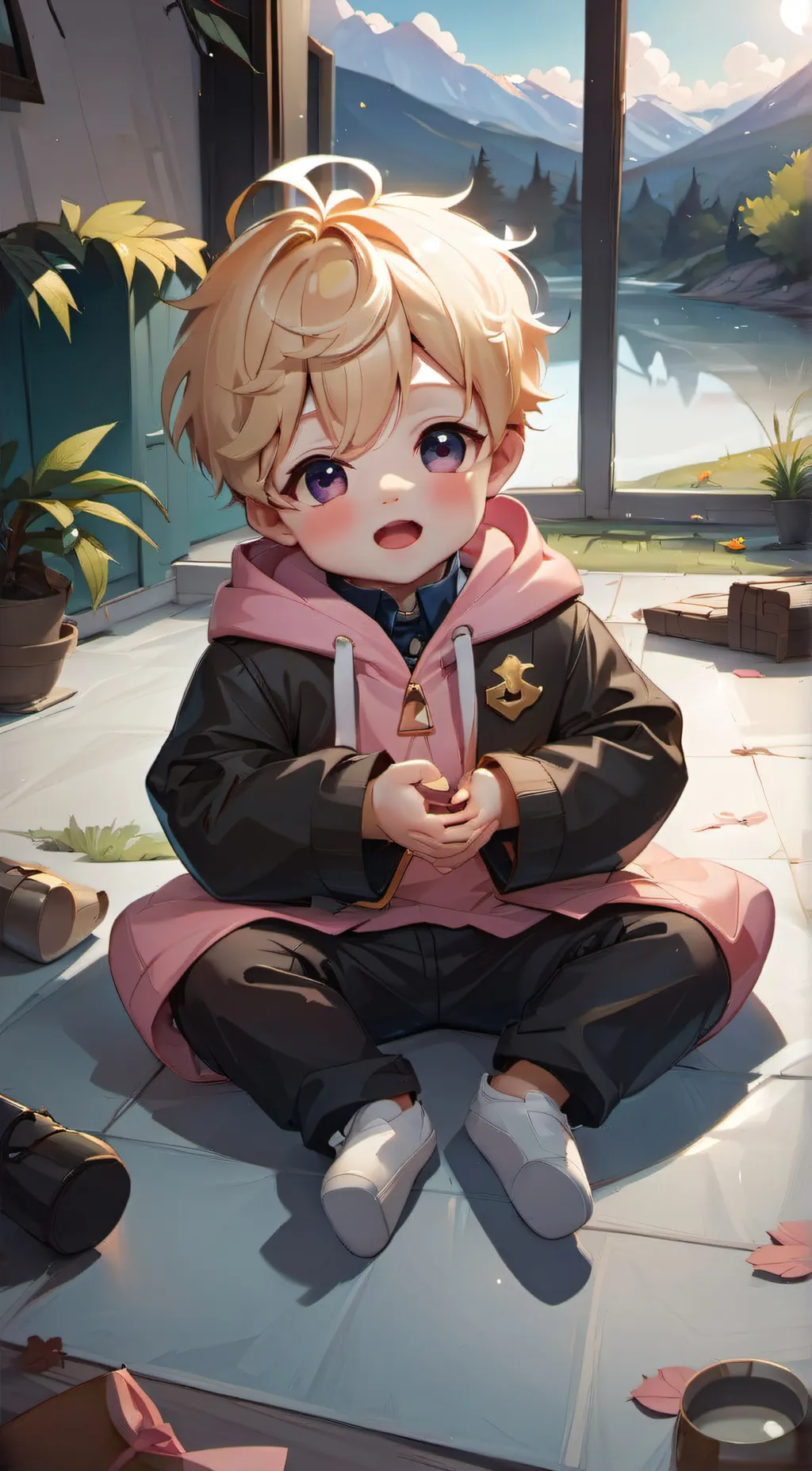 ai character: Misty background