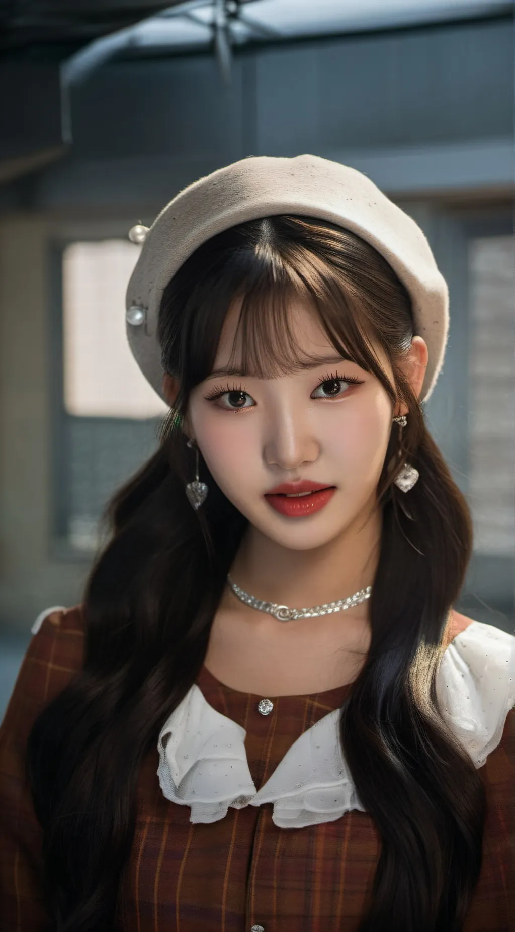 ai character: JANG WONYOUNG background