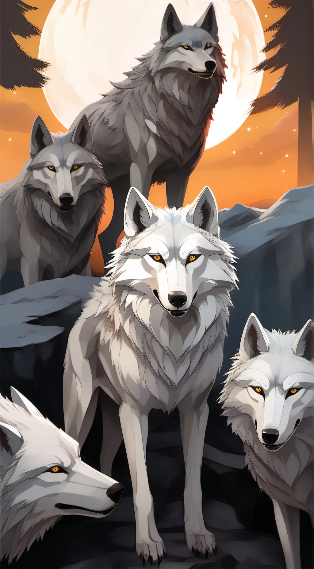 ai character: Wolves~ background