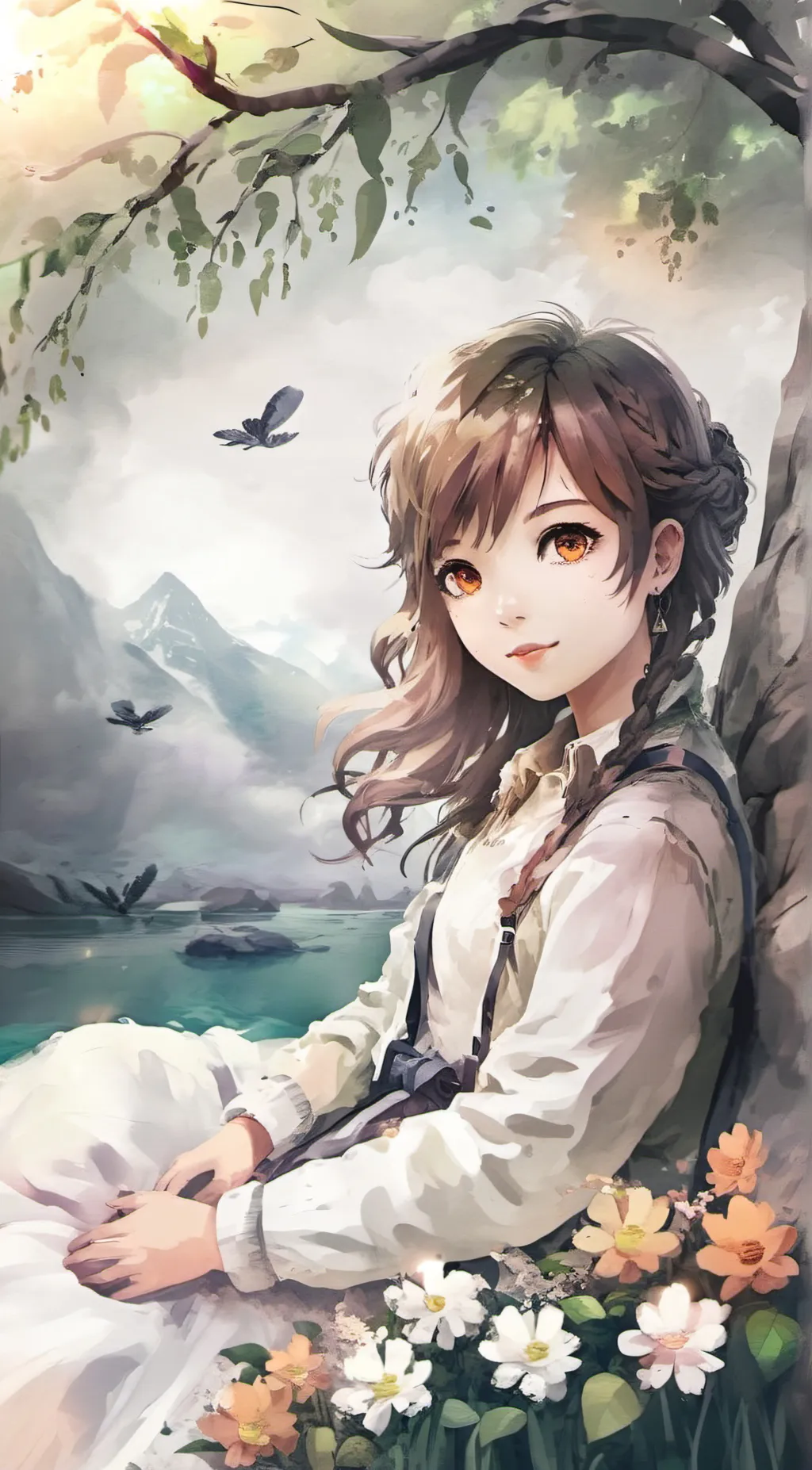 ai character: garage  background