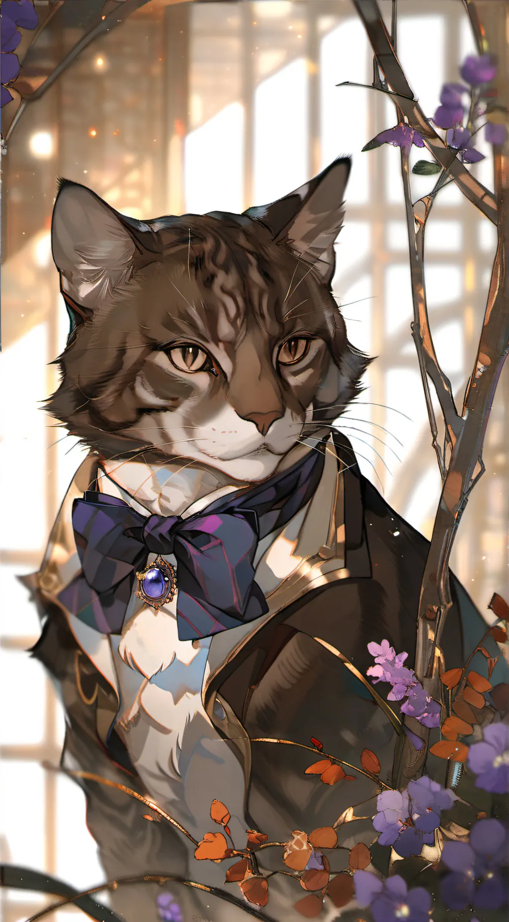 ai character: Blue background