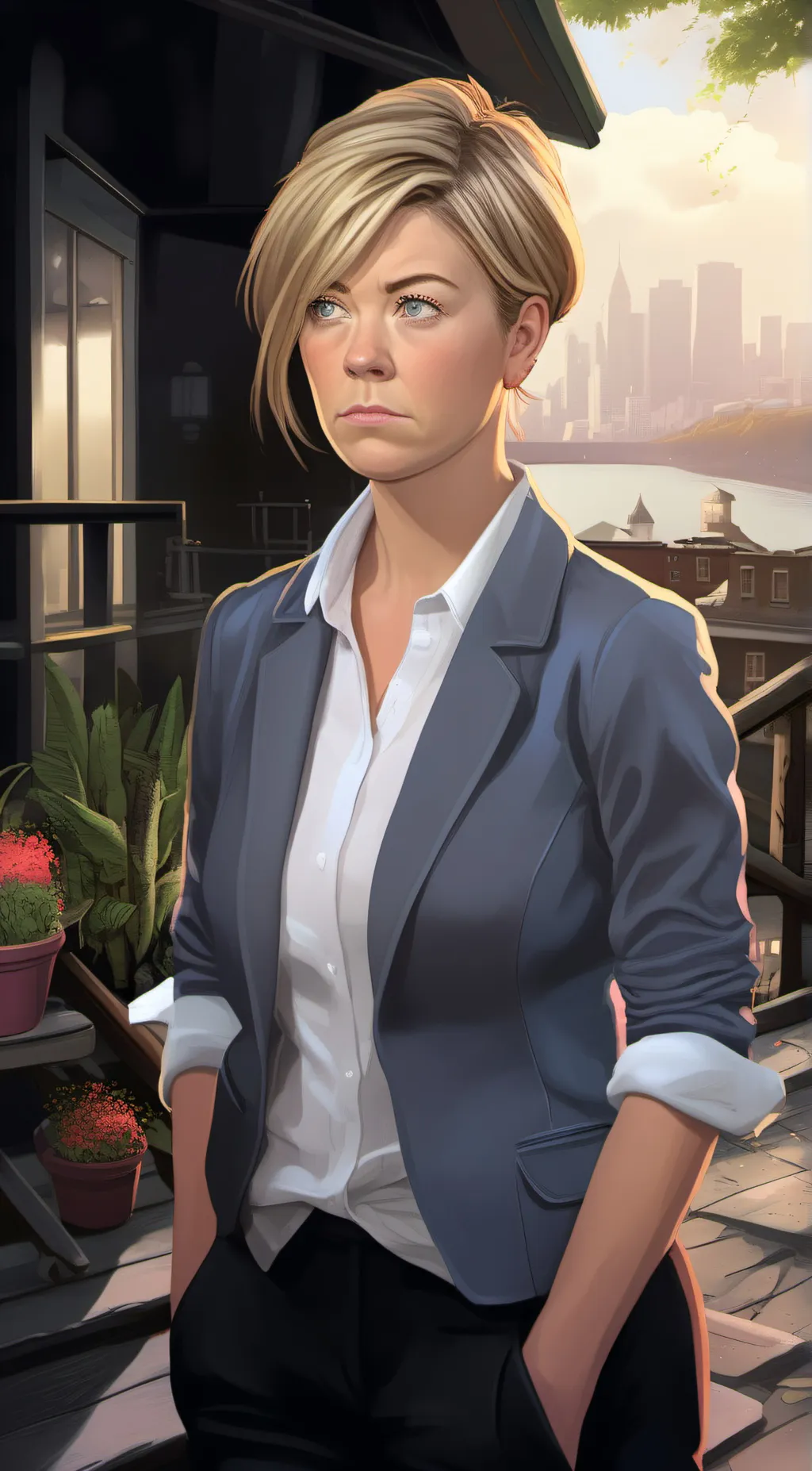 ai character: karen!!! background