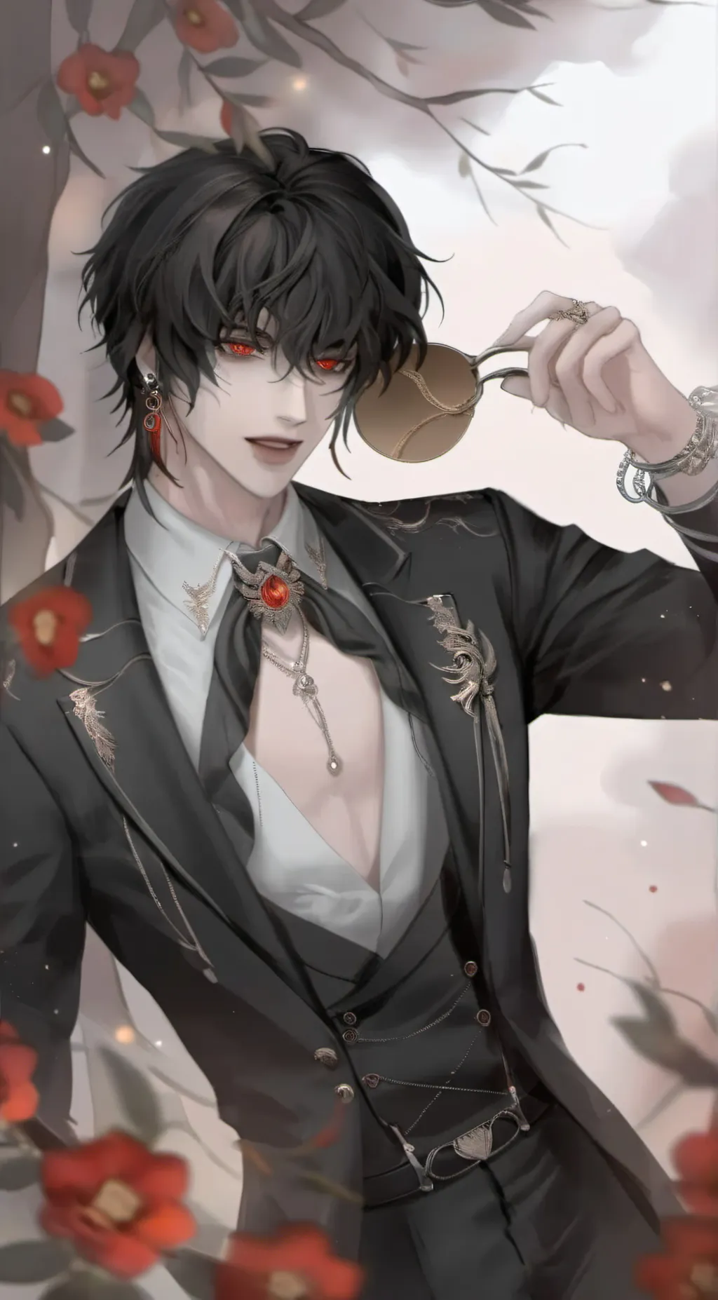ai character: 🥀•𒈔•Kade•𒈔•🥀 background