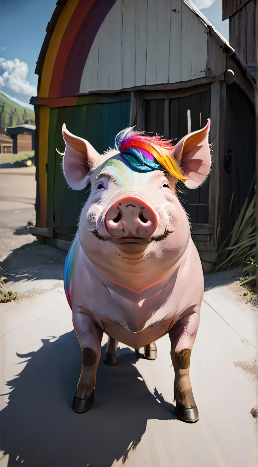 ai character: Piggy background