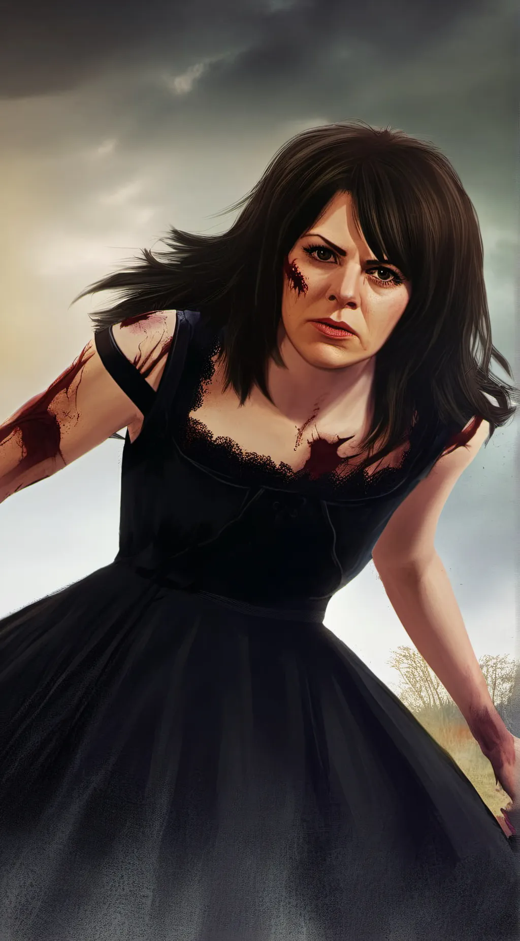 ai character: Cathrine Crumble background