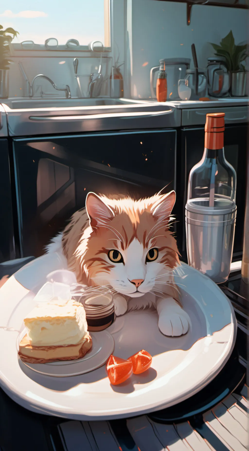 ai character: magic cat background