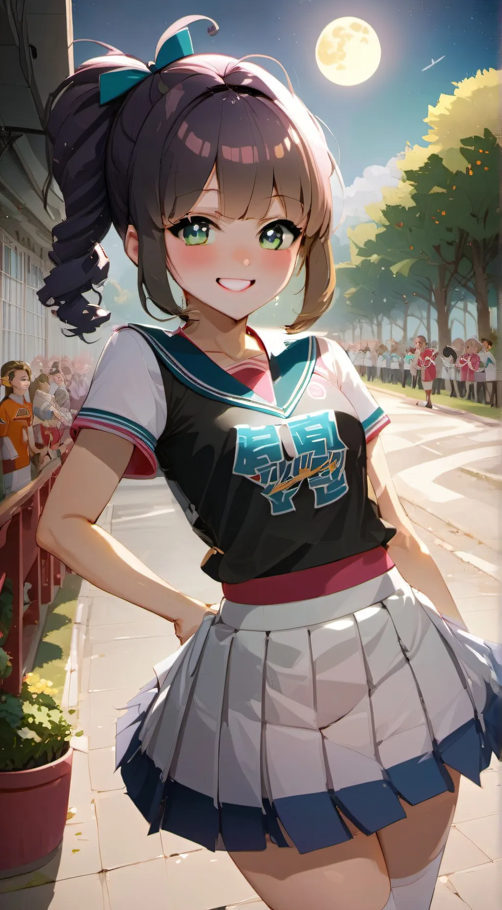 ai character: moonlight  background