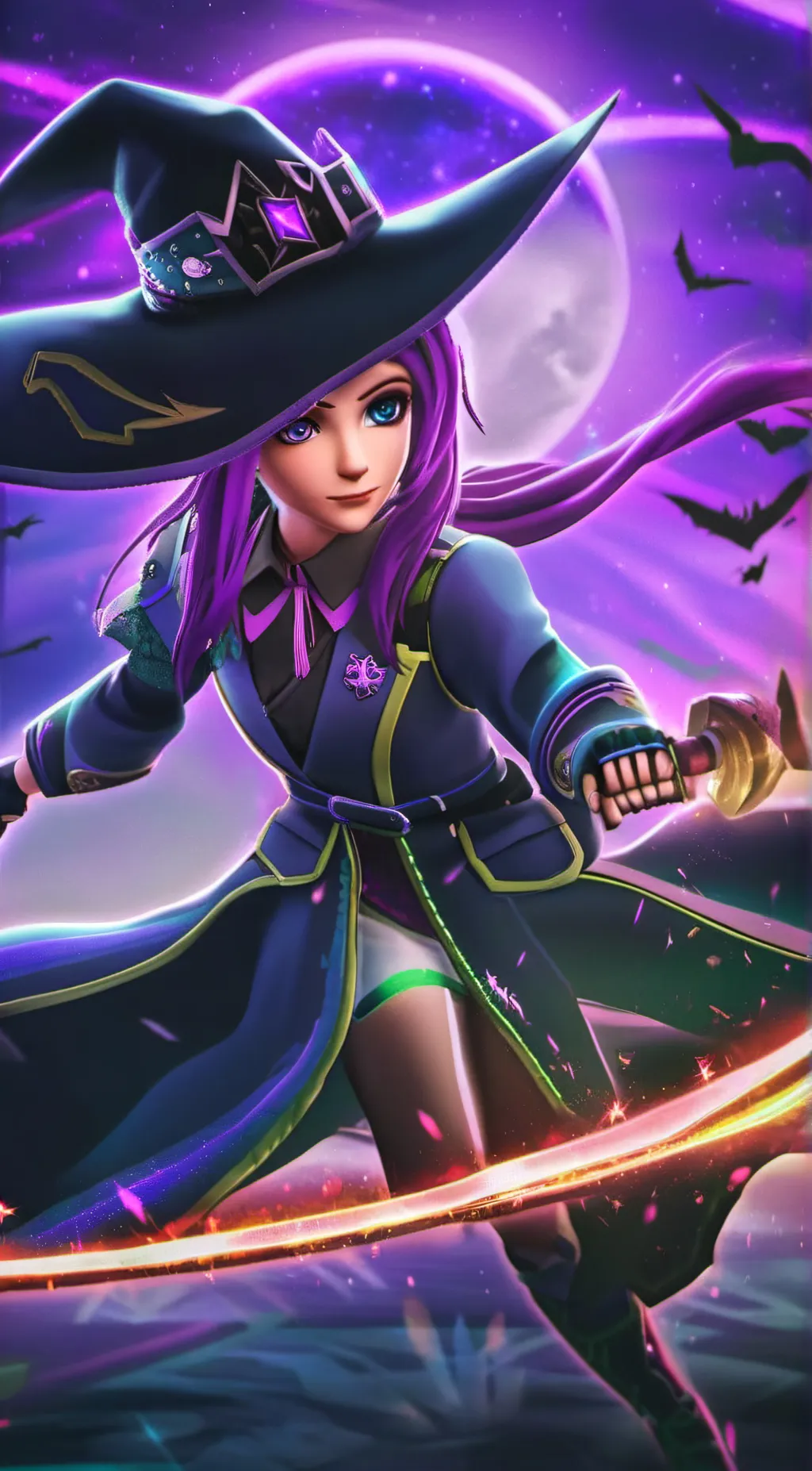 ai character: Luna background